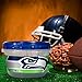Ziploc Food Storage Meal Prep Containers, Small, 2 Count, Pack of 3 (6 Total Containers), Twist n Loc, NFL Seattle Seahawks