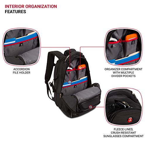 SWISSGEAR SA6752 TSA Friendly ScanSmart Laptop Backpack (Black)4