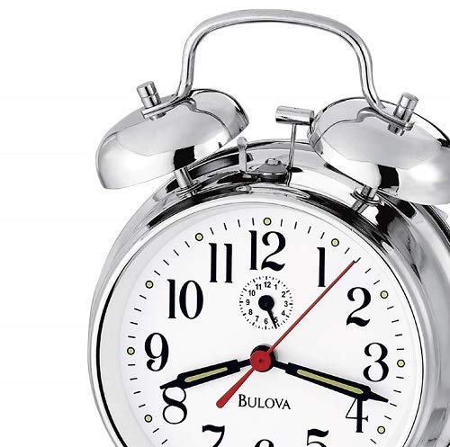 Bulova B8127 Bellman Ii Alarm Clock, Chrome thumb #2