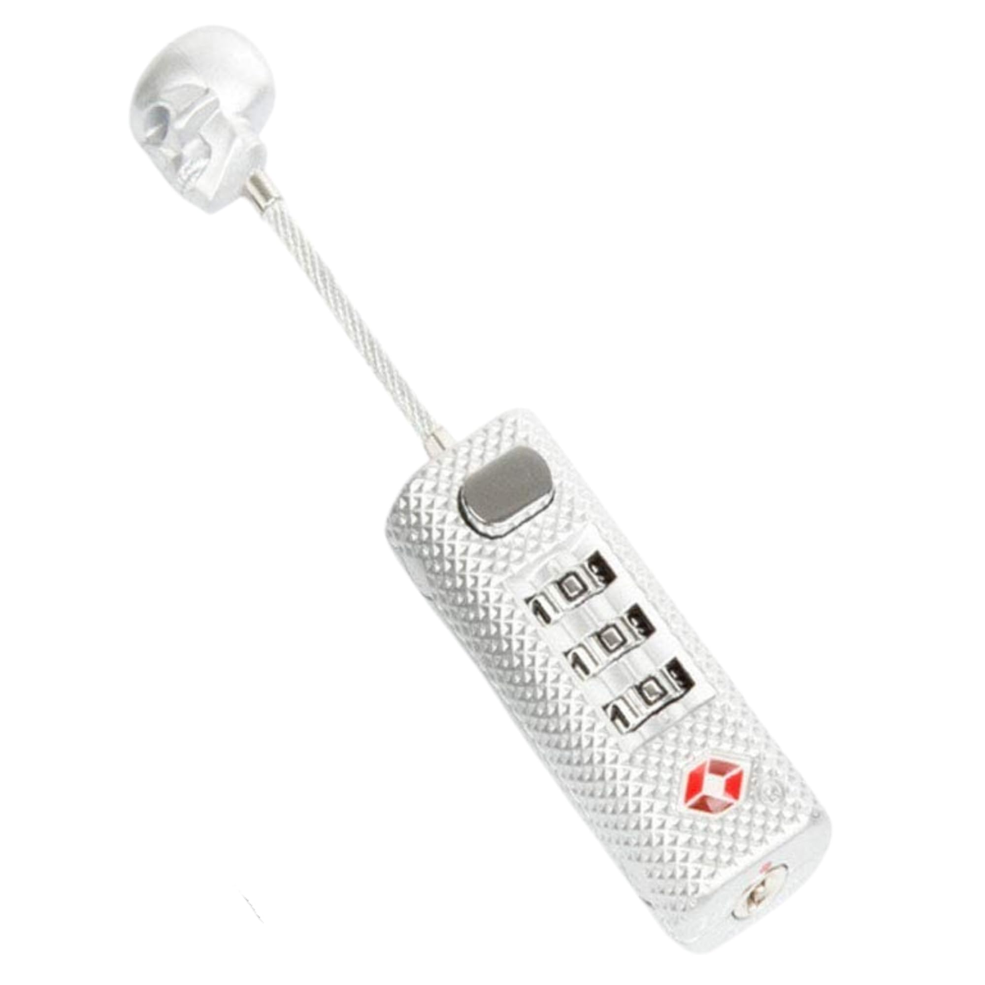 CNB TSA Approved Travel Luggage Locks with Skull Style - Digit Combination Steel Padlocks for Baggage, Suitcases & Backpacks (Random Colors) (Pack of 1)