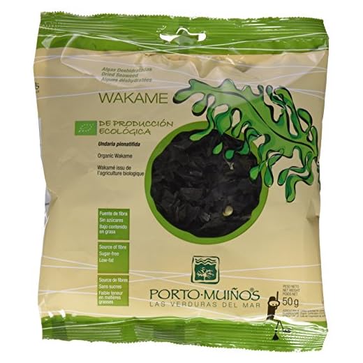 Porto Muiños - Alga Wakame Deshidratado Bio - Producción Ecológica - 50 Gramos