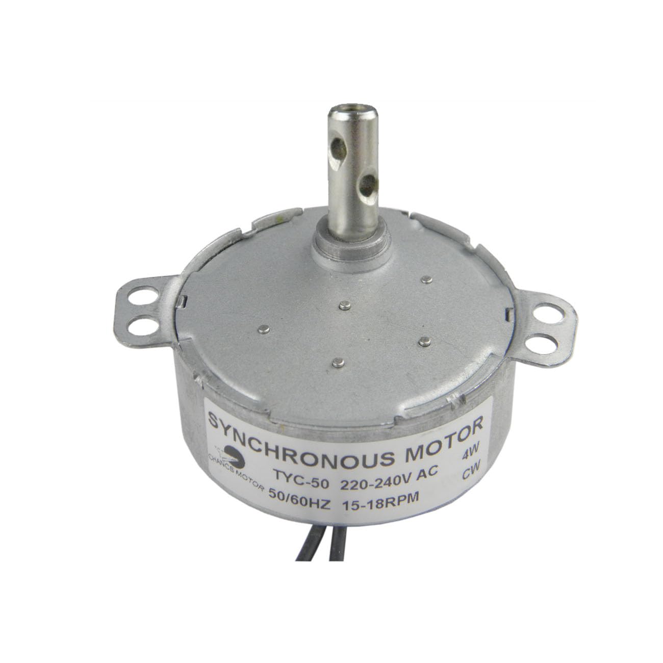 CHANCS Slow Speed Electric Motor TYC-50 220V 15-18RPM CW Micro Motor Cup Turners for Electric fireplace — image 1
