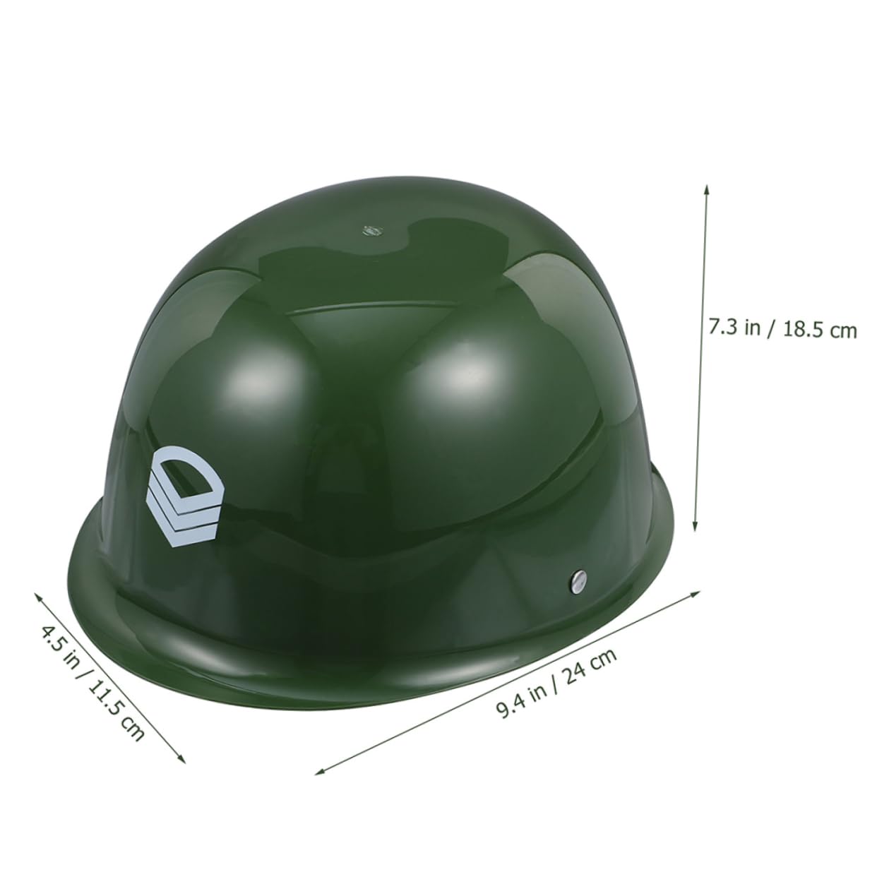 Veemoon Boys and Girls Helmet Toy 3D Soldier Hat Material Comfortable Fit for Party Games Green