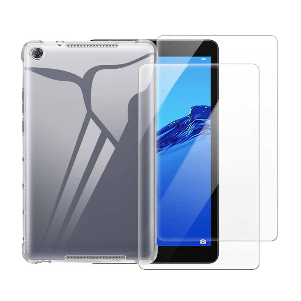 Funda Huawei MediaPad M5 Lite 8 flexible con protector vidrio templado 8