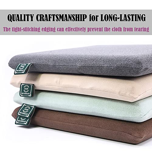 Coussins de chaise carrés en mousse mémoire de forme réversibles