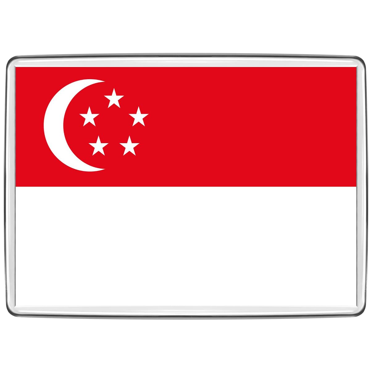 Pixly® Singapore Flag Fridge Magnet Large Jumbo Size Singaporean Keepsake Country Souvenir Novelty Refrigerator Magnets Gift
