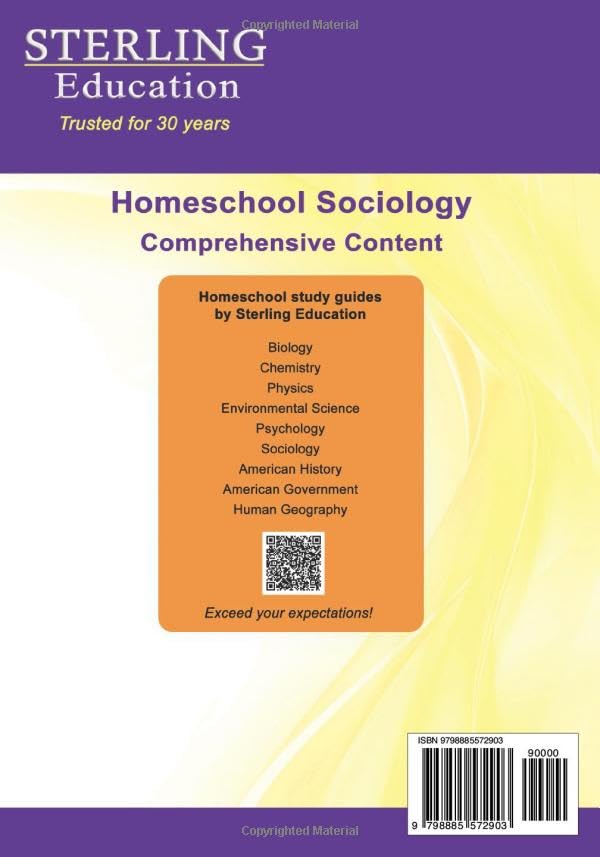 Homeschool Sociology: Comprehensive Content (Homeschool Books: STEM, Social Sciences, Classical Education) - Image 2