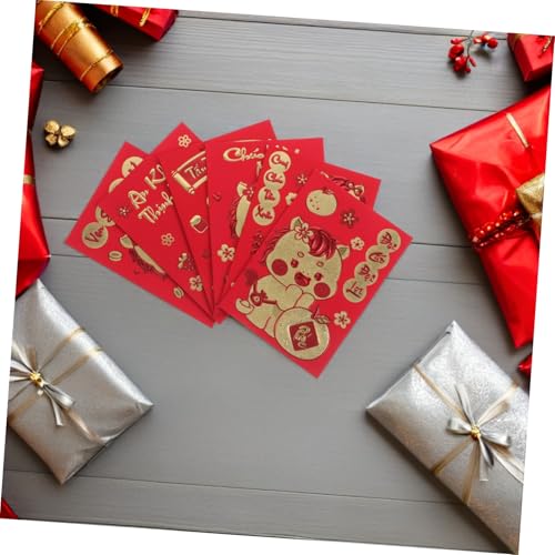 Enveloppes Rouges Li Xi de Qualité Supérieure | Motifs Cheval Dorés