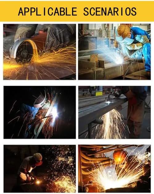 Extensión trasera y babero para careta de soldar 2 piezas miniatura 7