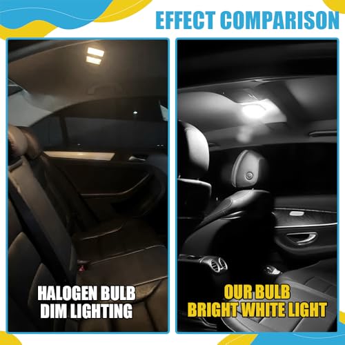 10PCS T6 5050 Luces LED para Visera de Auto Blanca miniatura 5