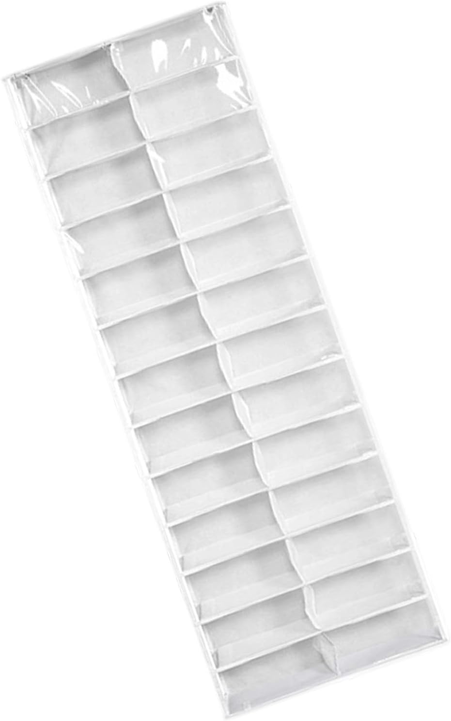 26 Pocket Over The Door Organizer, Clear Hanging Shoe Storage for Closet, Portable Closet Wardrobe, Space Saving for Small Apartments, Dorm, Entryway,63 × 22 × 6.3 in