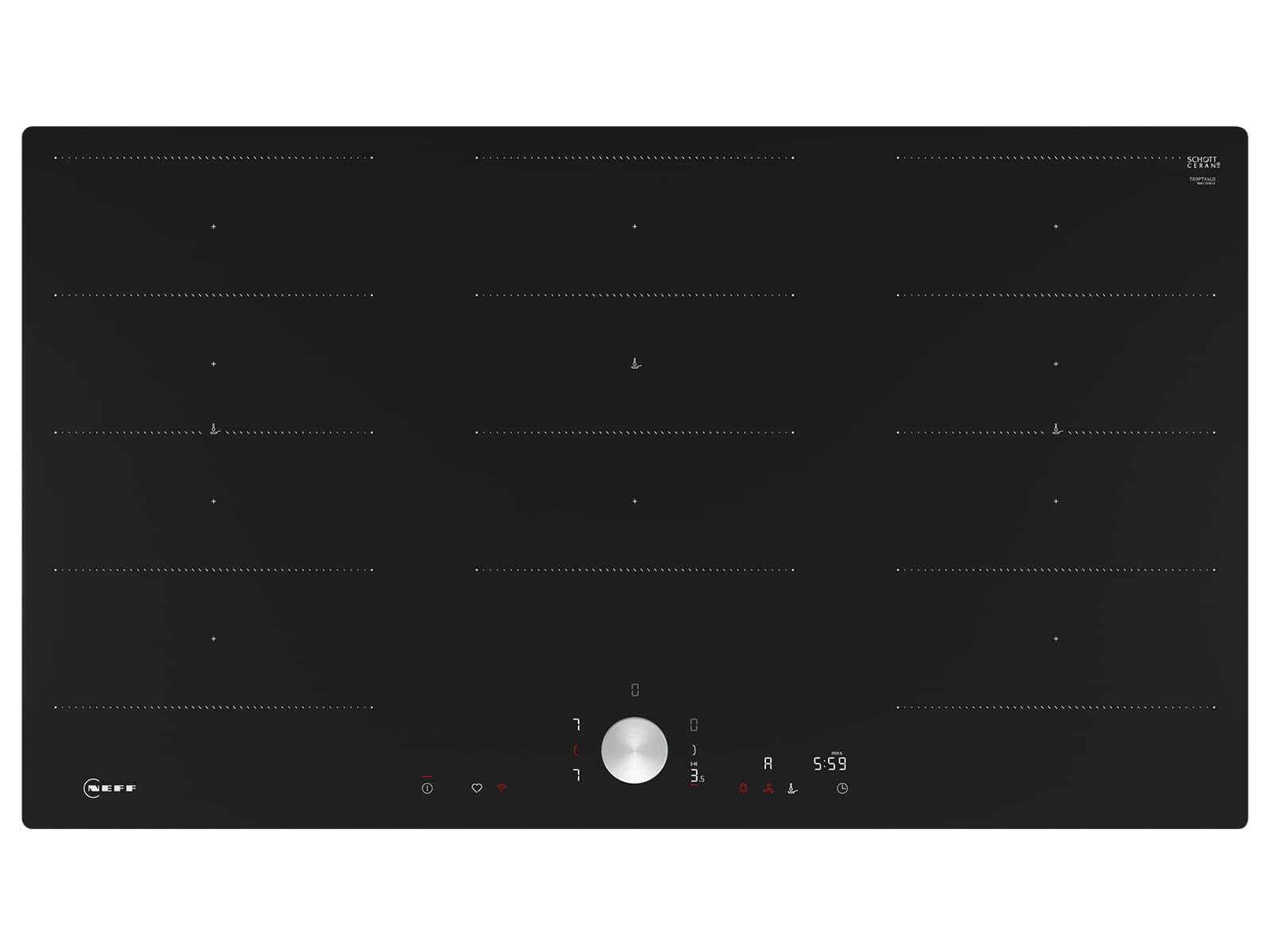 Table De Cuisson Induction 90cm 5 Feux 1100w Noir - T69PTX4L0