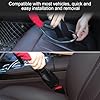 Steering Wheel Lock, Anti-Theft High Visibility Car Cut Resistant, Universal Fit Steering Wheel to Seat Belt Lock for Cars, SUVs, Vans, Golf Carts, Trucks, 3 Keys, Red #4