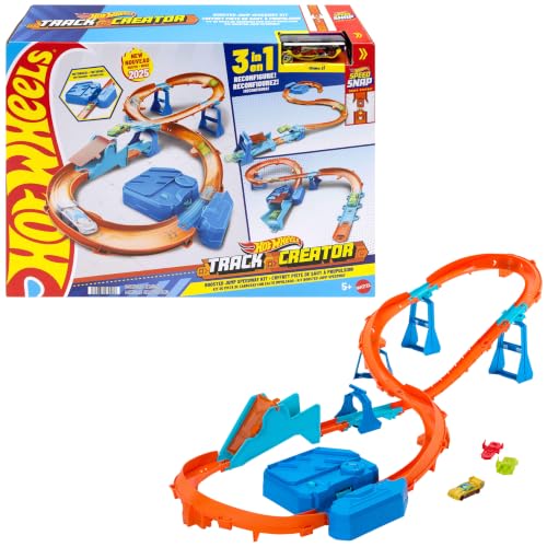 Hot Wheels Track Creator Boosted Jump Speedway set e macchinina