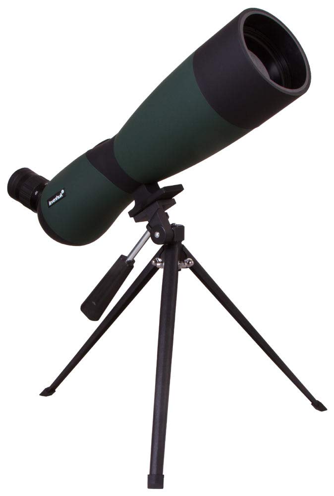 Cannocchiale Terrestre Portatile Levenhuk Blaze BASE 70 con Ottiche In Vetro BK7, Treppiede da Tavolo In Metallo e Custodia, Utile per Osservare Fauna Selvatica e Paesaggi Urbani e Naturali