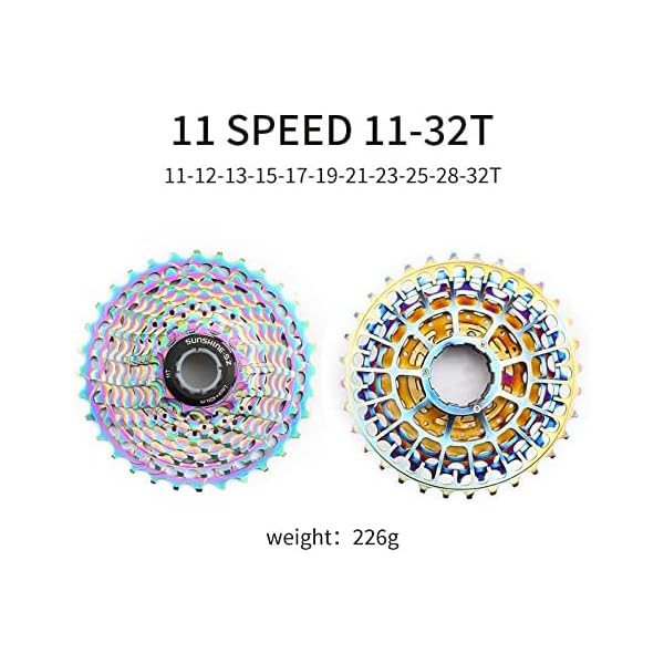 Amazon | CNC加工 超軽量カセットスプロケット レインボーカラー