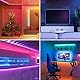 SOAIY LED Streifen RGB Lichterkette 3M Lichtband Batteriebetrieben 16 Farben 4 Lichtmodi Schrankbeleuchtung LED Band mit Fernbedienung 4 Timer für TV Dekoration Küche Kleiderschrank Bett Schlafzimmer
