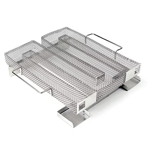 Bbq Kaltraucherzeuger 22,5X22,5X5,5Cm Kaltrauchgenerator Aus Edelstahl Sparbrand Zum Kalträuchern