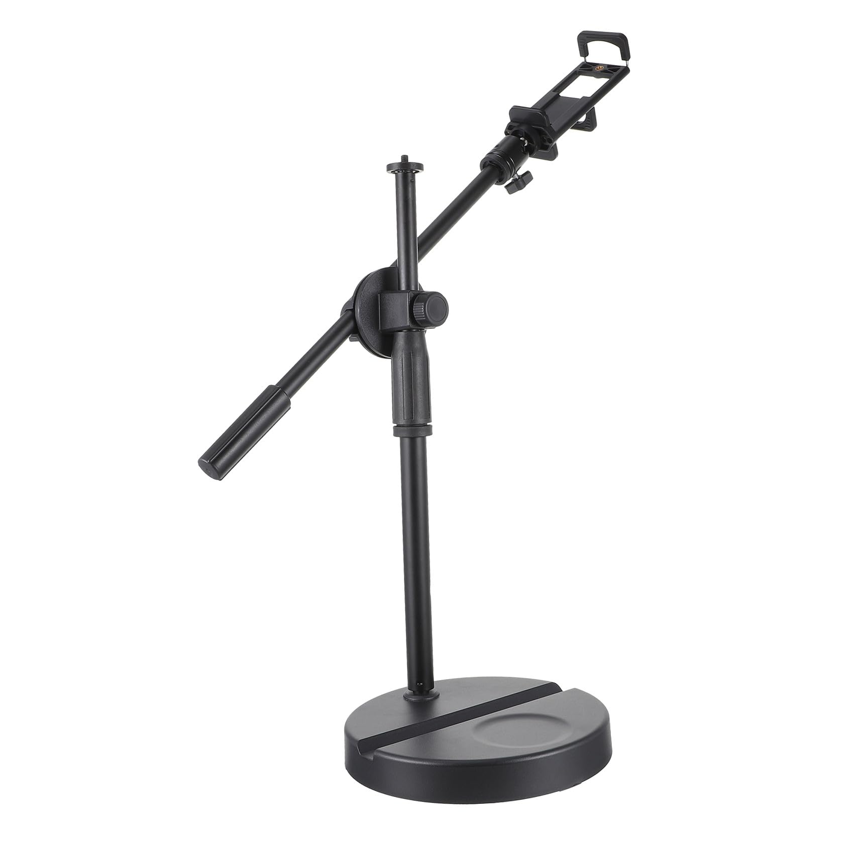 SHINEOFI Soporte Telescópico Ajustable para Teléfono Móvil Montaje Superior para Grabación y Dibujo Compatible con Smartphones y Tablets