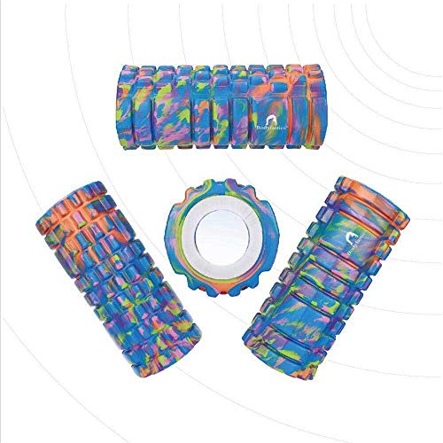 Image of Bodylastics 33cms Foam Roller for Deep Tissue Massage, Relief from Sore Muscles Pain, Pre & Post Exercise Fitness Workout Sessions
