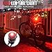 USB Rechargeable Bike Tail Lights, LED Super Bright Bicycle Rear Light Runs for 26 Hours, 3 Light Mode Fits All Mountain Bikes, Road Bicycle, Backpacks, Waterproof & Install in Seconds
