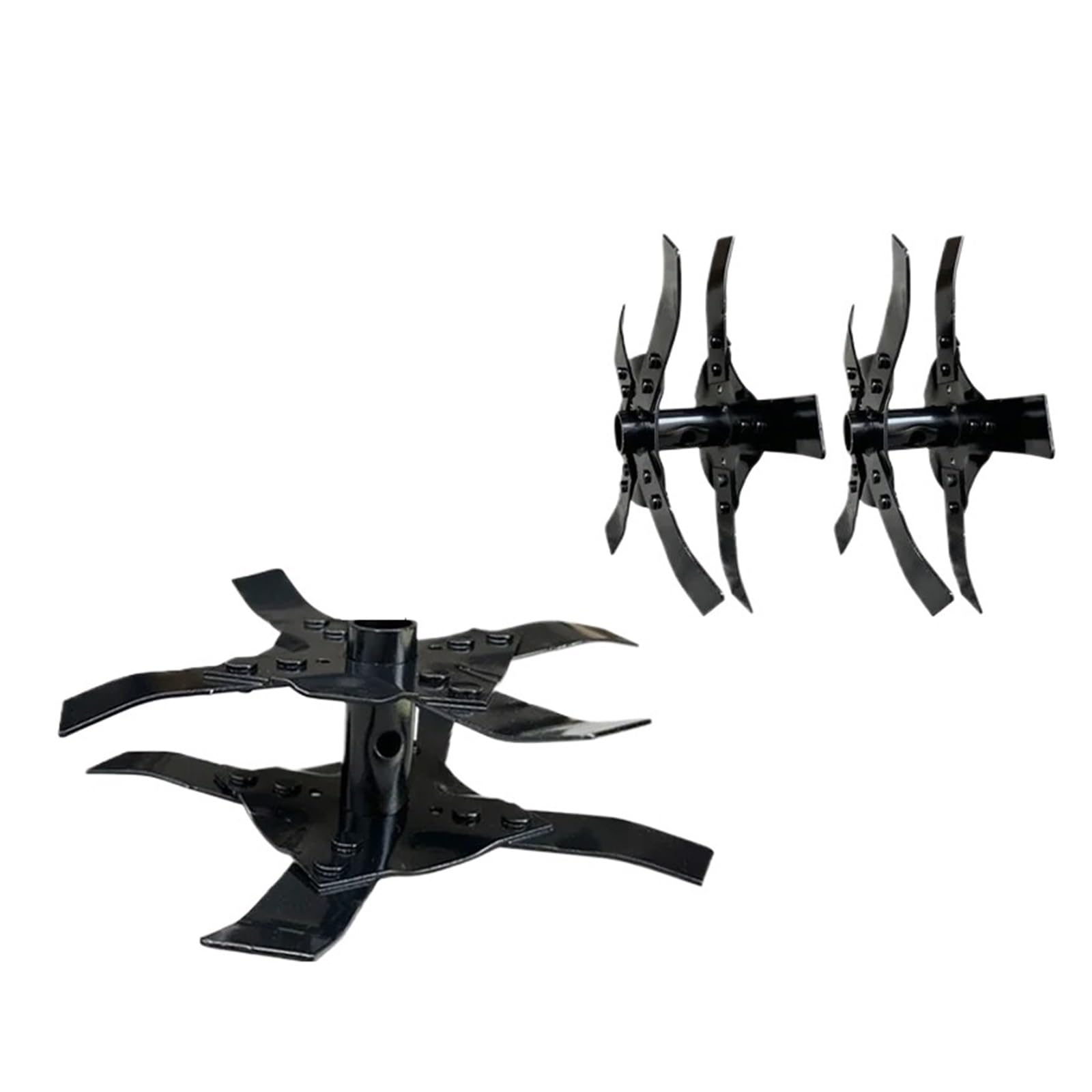 Conjunto de cuchillas for cortacésped, juego de cuchillas de ángulo recto con dientes de cultivador, abridor de surcos, ruedas de deshierbe, ajuste Universal(Sharp wheel)