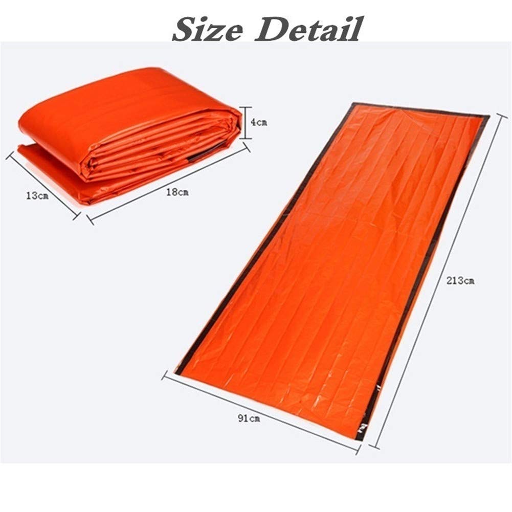 BESPORTBLE Notfall-Schlafsack Aluminium – Leicht, Kompakt, Für Camping, Wandern, Überlebensausrüstung