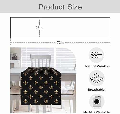 Miniatura 61 de HOSNYE Camino de mesa con flores amarillas de frutas de limón, camino de mesa de lino y algodón para decoración de cocina, mesa familiar, mesa