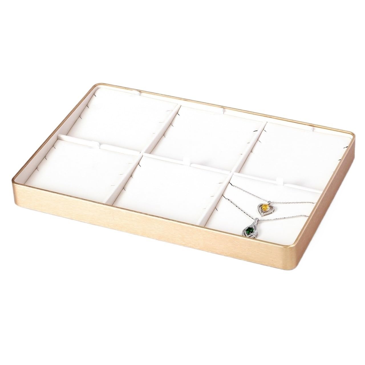 CLQYXRMVC Jewelry Organizer Stand Multi-compartment Ring Tray Counter Finger Ornaments Home Storage Bracelet Earrings Display Racks Necklace Display Stand