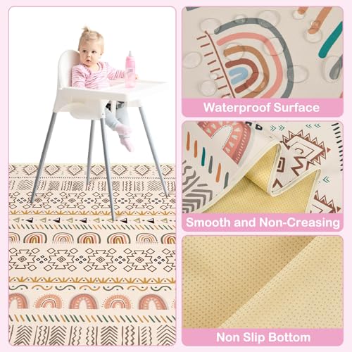 Tapis de chaise haute enfant splash mat imperméable tapis de sol
