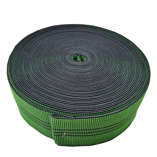 AngYang23 Cinta Elástica Extensible de Tapicería Banda de Látex Reparación de Muebles DIY Modificación Material de Repuesto para Sofá Silla Diván (Verde 5cm 10m)