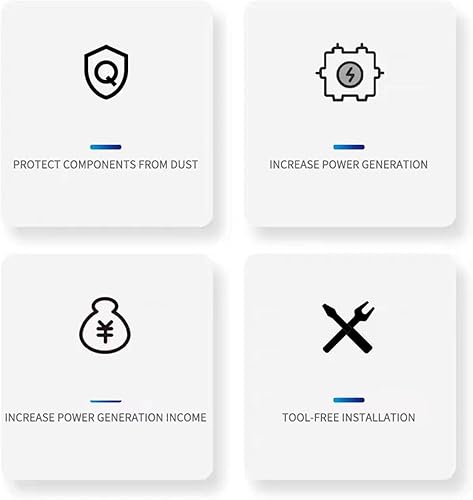 Miniatura 4 de Accesorios de energía eólica solar Accesorios Panel solar Clips de drenaje de agua 30Mm Pv Module Clips de limpieza para drenaje de agua Panel