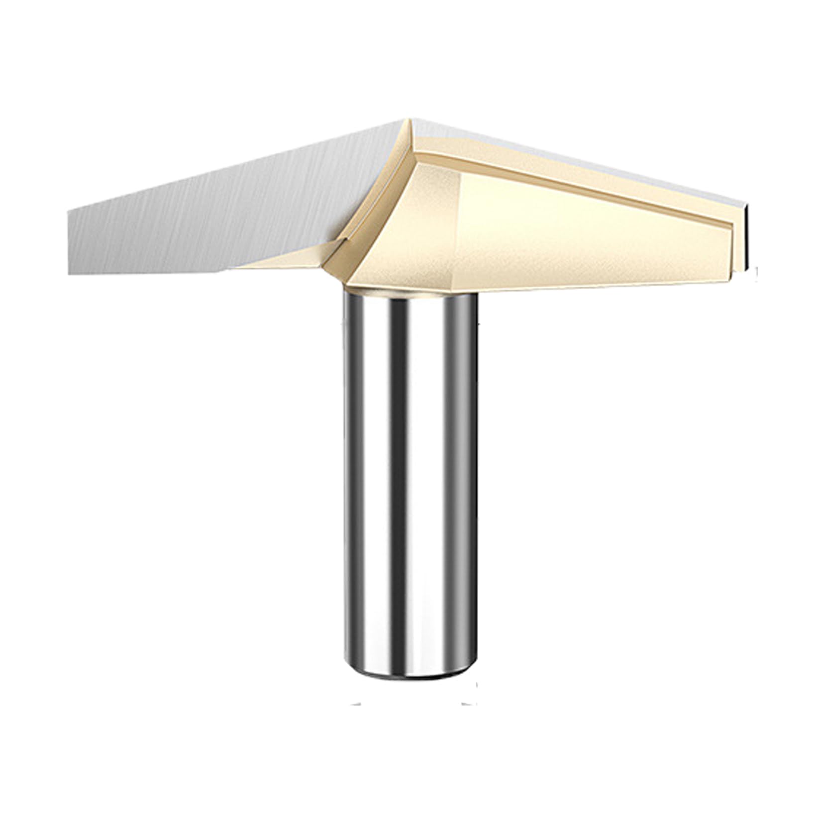 TavRav 1/2inch Shank V Groove Router bit 150 Degree 50mm Dia Carbide Tipped CNC v bit for Woodworking Engraving Carving