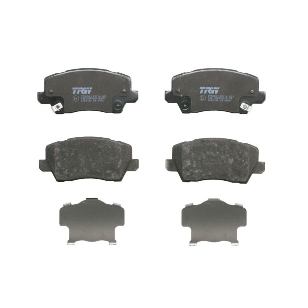 TRW Kit pastiglie freni Anteriore con segnalatore acustico usura con accessori GDB2329 Compatibilità con KIA PICANTO JA