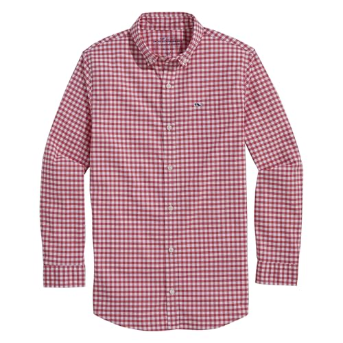 vineyard vines Boys' On-The-go Brrr Gingham Shirt4