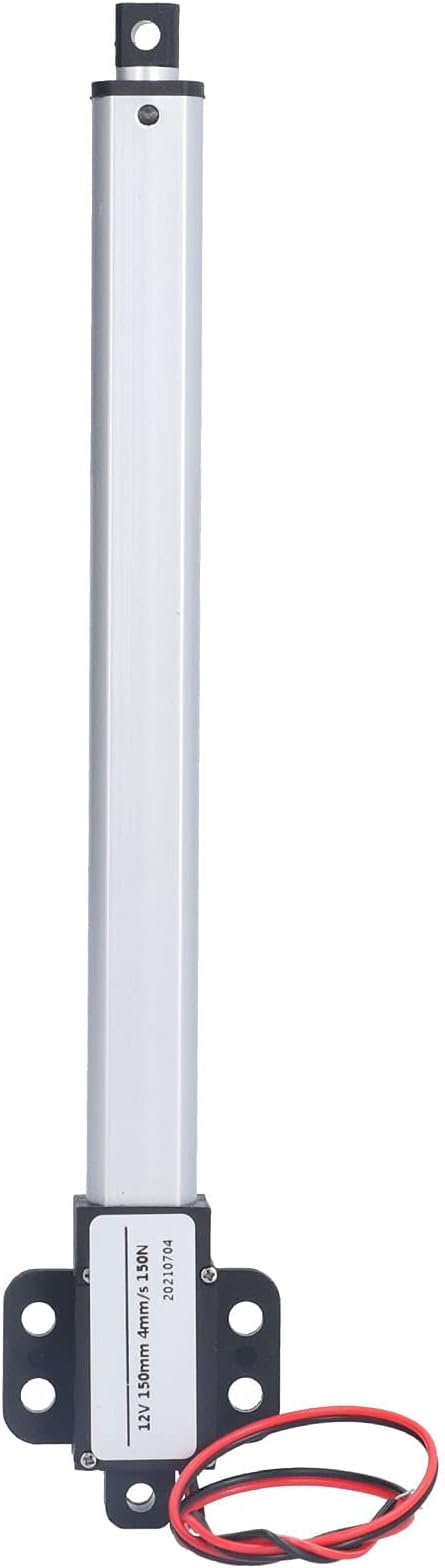 FTVOGUE Linear Actuator 150mm Stroke High Speed Linear Motion Actuators Low Noise Electric Putter Short Circuit (Stroke 150mm-30mm/s-20N)