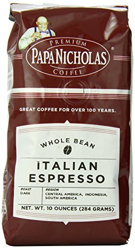 PapaNicholas Coffee Whole Bean Coffee, Italian Espresso, 12 Count