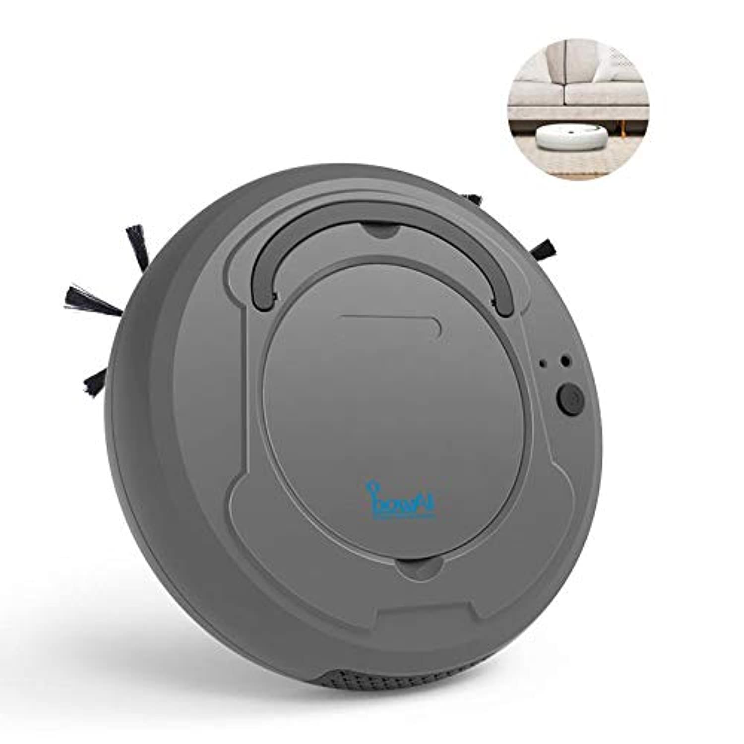 Robotic Vacuum Cleaner, Lesgos 3 In 1 Smart Clean Robot Vacuum, Mopper, And Sweeper, USB Rechargeable Automatic Intelligent Floor Mini Sweeping Machine For Household, Kitchen, Bedroom, Office