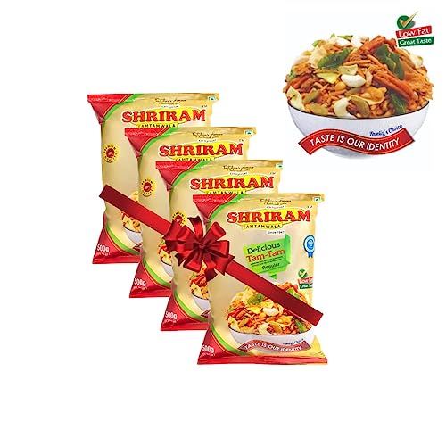 Image of SHRIRAM TAMTAMWALA (Original) Delicious Tamtam Regular Mixture Vadodara Tamtam Mix Namkeen 500gm (Pack Of - 4)