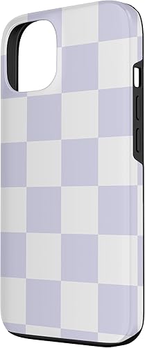 Miniatura 2 de Funda con diseño de cuadros para iPhone 13 con diseño de lavanda pastel
