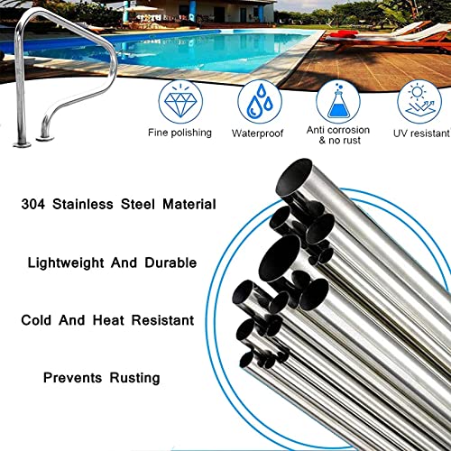 Barandal de seguridad para piscina de acero inoxidable miniatura 3