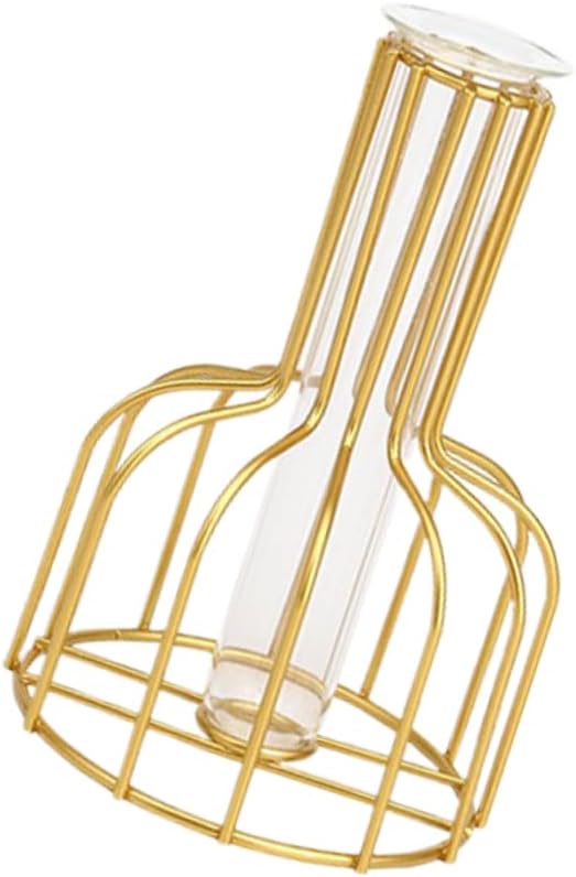 RORPOIR 1Pc Water Planting Vase Arrangement Vase Iron Art Glass Vase