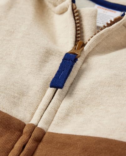 Gymboree,and Toddler Long Sleeve Zip Up Hoodie,Cinnamon Tan,122