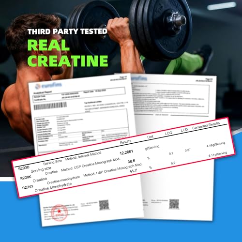 Image of NSF Certified Creatine Gummy - Creatine Monohydrate Gummies 5000mg for Men & Women -120 Gummies Advanced Formula, Muscle Strength, Muscle Builder, Energy Boost, Pre-Workout Supplement-Blueberry