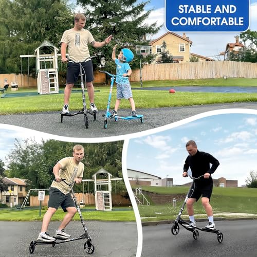 AODI 3 Wheel Foldable Swing Scooter