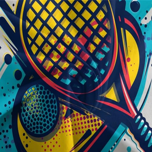 Housse de couette tennis 3D parure de lit 140x200 microfibre