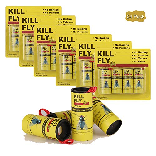 GRAMONI Fly Paper,Fly Trap,Sticky Fly Ribbons, Fly Catcher Ribbon,Fly Paper Strips