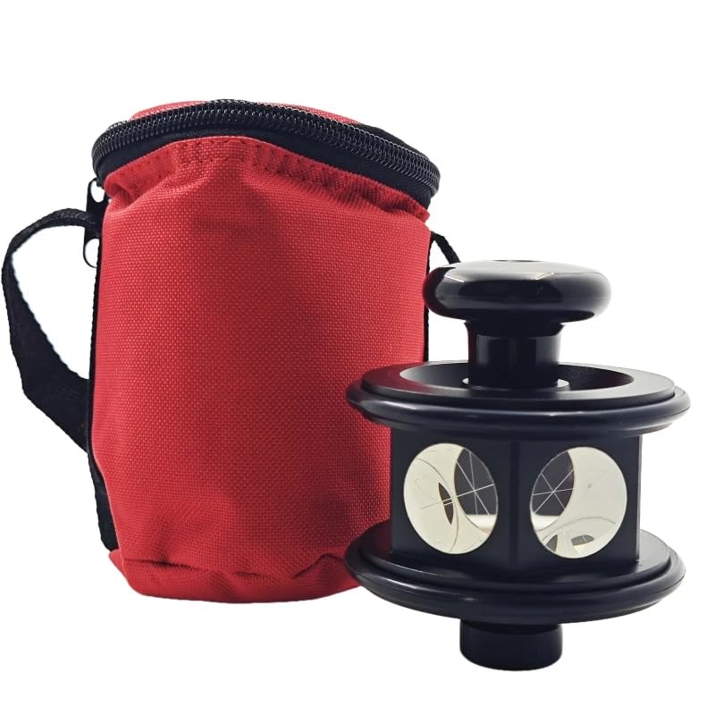 ATP3 for Trimble 360 Prism Surveying Robotic ATR Total Station, 360 Degree Prism Reflector with Level Buble, Auto Tracking Measurement, Joint 5/8" x11