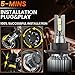 High Low Beam Fog Light Bulbs Set Fit for Ford F250 F350 F450 Super Duty 2005 2006 2007 2008 2009-2018 2019 2020 2021 2022 Driving Light Bulb,6500K White Car Lamp Bulb Kit,Plug and Play,IP68 6-Pack