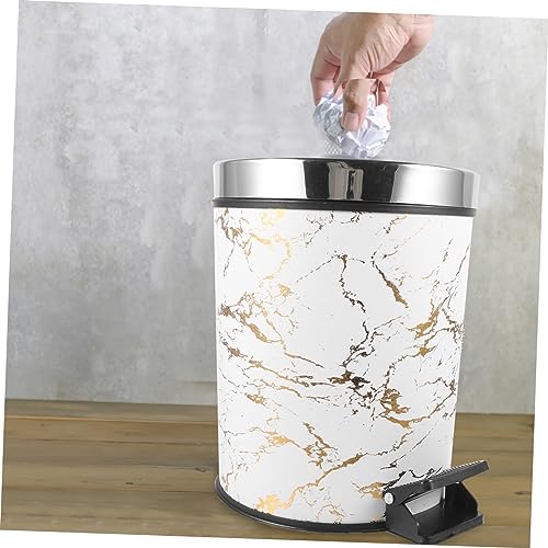 Caneca de basura de pedal 8L para cocina y baño miniatura 2